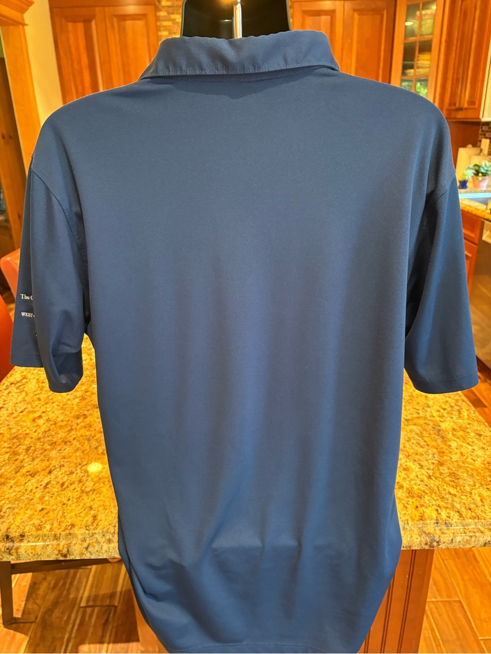 St. Andrews golf course polo. Sharp blue with logo on sleeve. - Picture 6 of 6